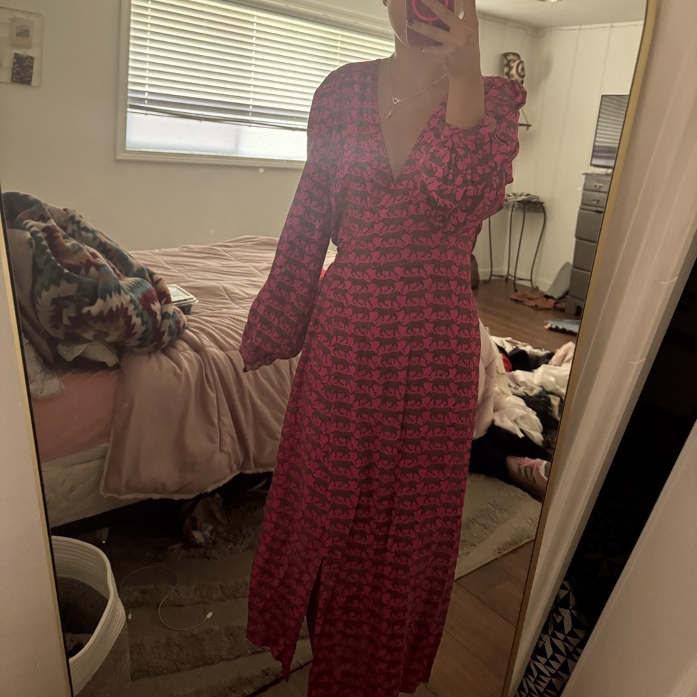 Emerson Fry cheetah print maxi dress